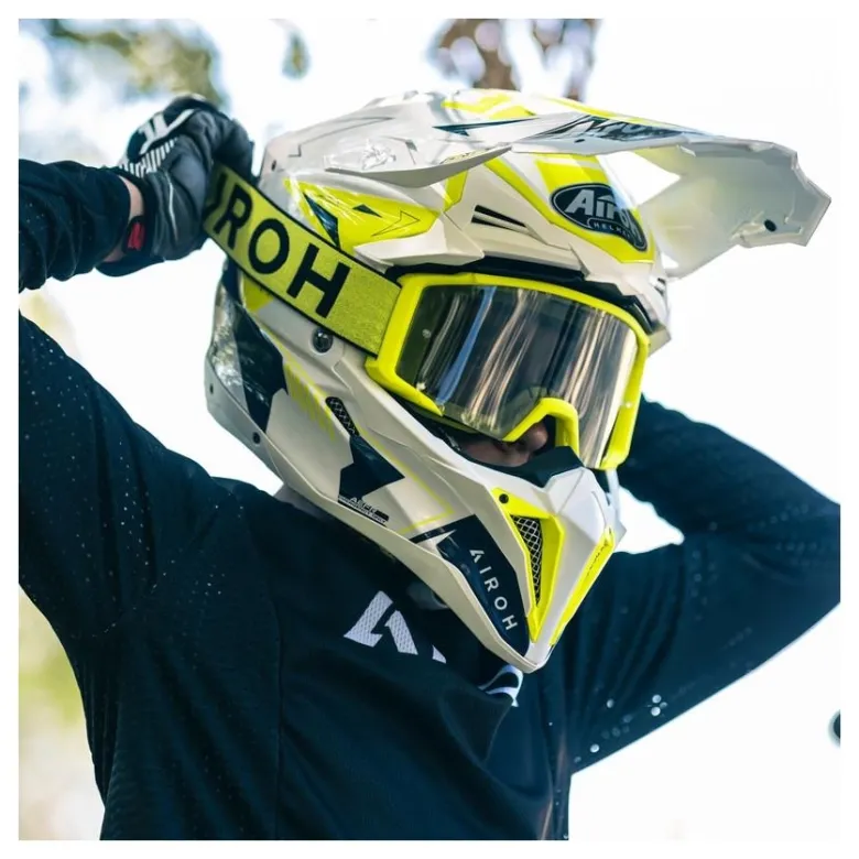 Gogle motocyklowe AIROH BLAST XR1 YELLOW MTT żółty