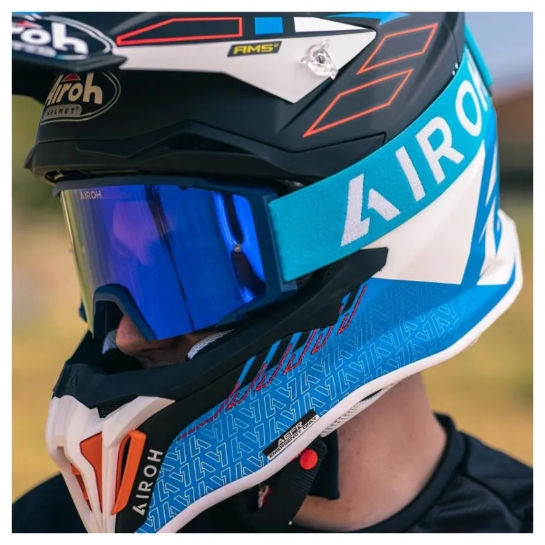 Gogle motocyklowe AIROH BLAST XR1 BLUE MATT niebieski