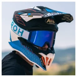 Gogle motocyklowe AIROH BLAST XR1 BLUE MATT niebieski