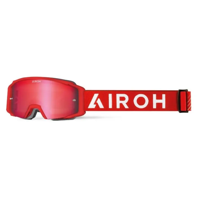 Gogle motocyklowe AIROH BLAST XR1 RED MATT czerwony