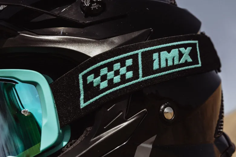 Gogle motocyklowe IMX ENDURANCE RACE TURQUOISE MATT/BLACK SZYBA IRIDIUM GREEN + CLEAR niebieski czarny