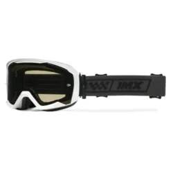 Gogle motocyklowe IMX ENDURANCE RACE WHITE GLOSS/BLACK SZYBA DARK SMOKE + CLEAR biały czarny