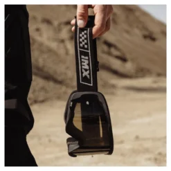 Gogle motocyklowe IMX ENDURANCE RACE BLACK MATT/GREY SZYBA DARK SMOKE + CLEAR czarny mat szary