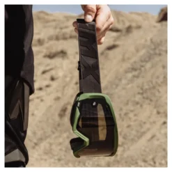 Gogle motocyklowe IMX ENDURANCE FLIP GREEN MATT/BLACK SZYBA DARK SMOKE + CLEAR zielony czarny