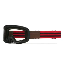 Gogle motocyklowe IMX ENDURANCE RUST BLACK MATT/RED SZYBA DARK SMOKE + CLEAR czarny czerwony