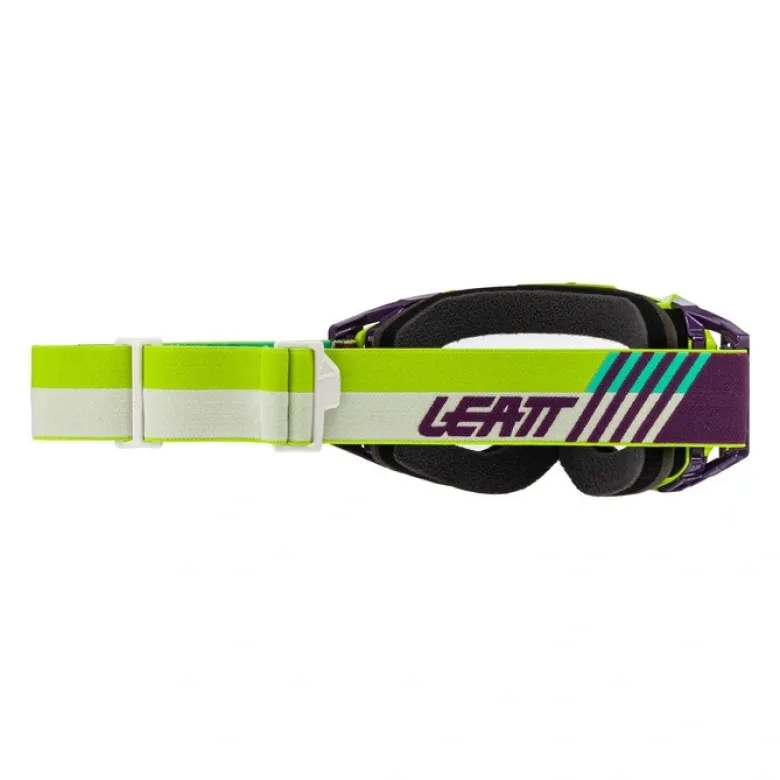 Gogle motocyklowe LEATT VELOCITY 5.5 CRYZTAL 75 VLT LIME PURPLE żółty fluo fioletowy