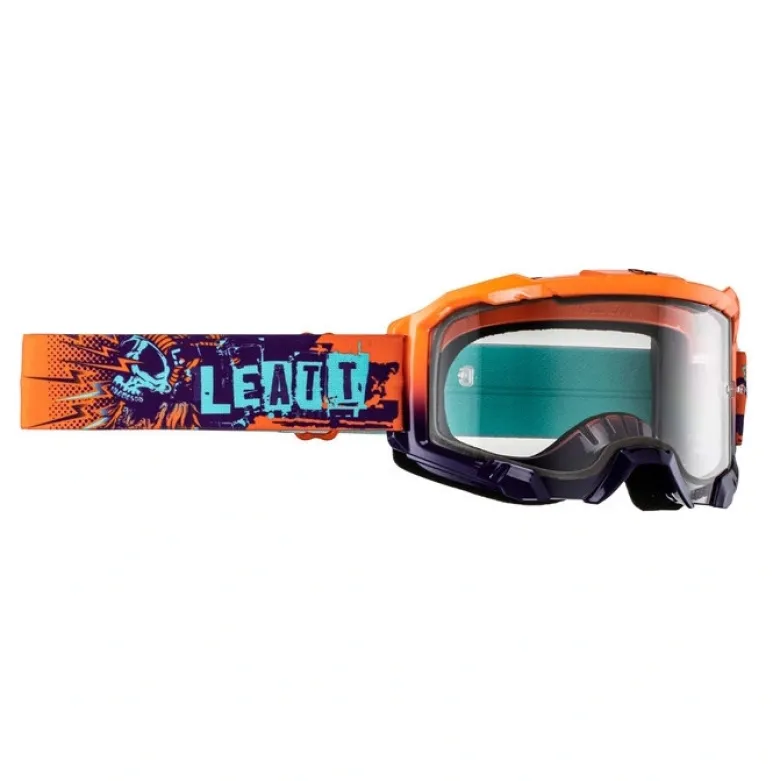 Gogle motocyklowe LEATT VELOCITY 4.5 83 VLT ORANGE CLEAR pomarańczowy