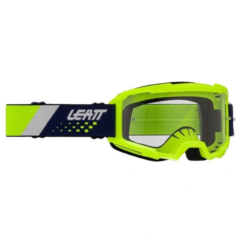 Gogle motocyklowe LEATT VIZION 2.5 90 VLT LIME CLEAR żółty fluo
