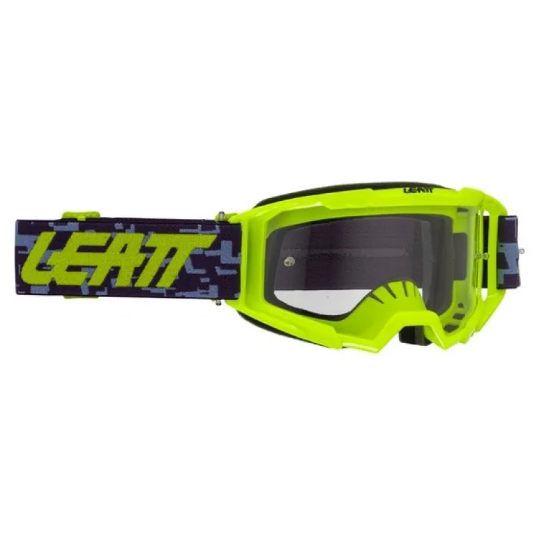 Gogle motocyklowe LEATT VIZION 3.5 90 VLT ARGON CLEAR żółty fluo
