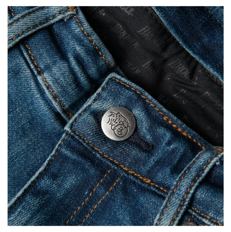 Jeansy motocyklowe BROGER CALIFORNIA WASHED BLUE niebieski
