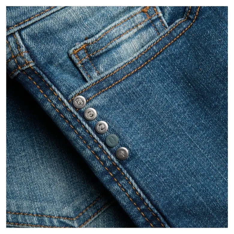 Jeansy motocyklowe BROGER CALIFORNIA WASHED BLUE niebieski