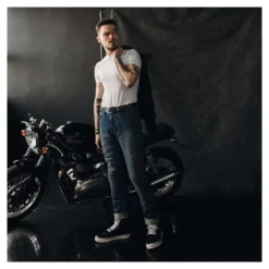 Jeansy motocyklowe BROGER CALIFORNIA WASHED BLUE niebieski