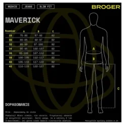 Jeansy motocyklowe BROGER MAVERICK BLACK czarny