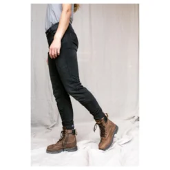 Jeansy motocyklowe damskie BROGER FLORIDA WASHED BLACK czarny