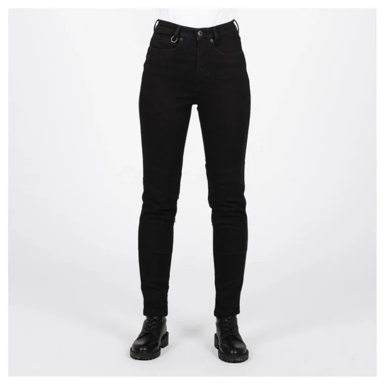 Jeansy motocyklowe damskie KNOX CALDER LADY BLACK czarny