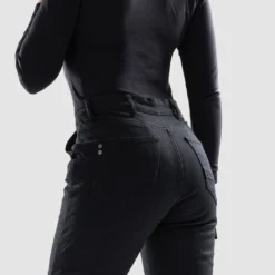 Jeansy motocyklowe damskie OZONE JANE LADY JOGGER FIT BLACK czarny