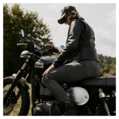 Jeansy motocyklowe damskie OZONE STRIKER LADY SLIM FIT WASHED GREY szary