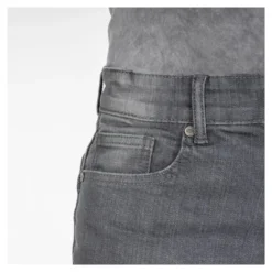 Jeansy motocyklowe damskie OZONE STRIKER LADY SLIM FIT WASHED GREY szary