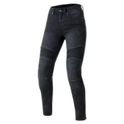 Jeansy motocyklowe damskie OZONE AGNESS II LADY WASHED BLACK czarny