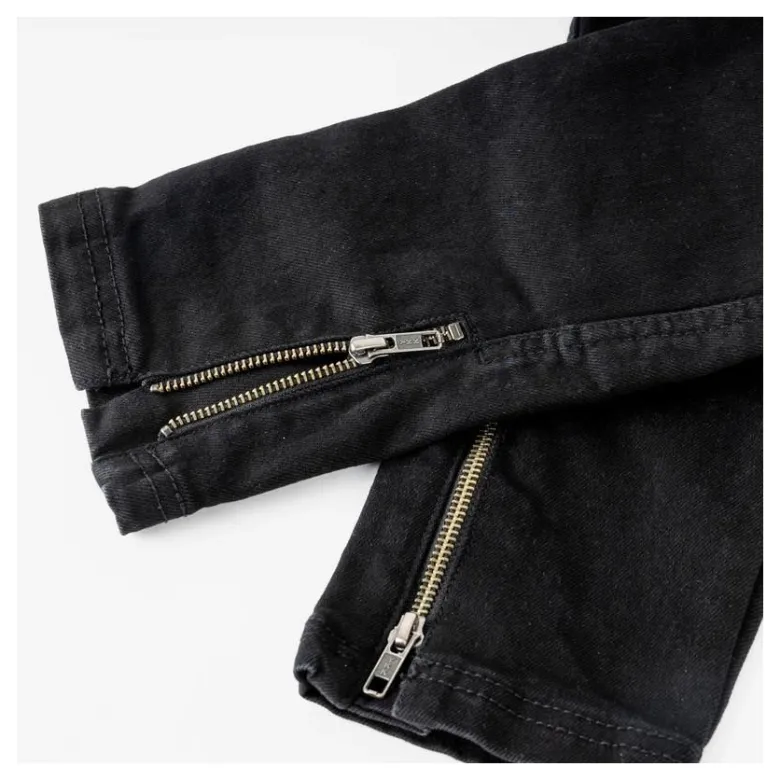 Jeansy motocyklowe damskie REBELHORN ASH LADY BLACK czarny