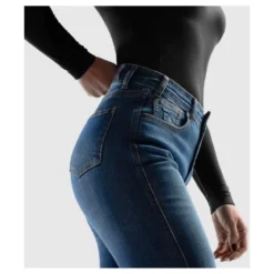 Jeansy motocyklowe damskie REBELHORN CLASSIC MONOLAYER LADY WASHED BLUE niebieski