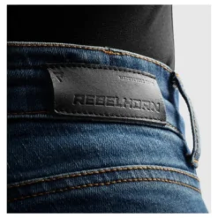 Jeansy motocyklowe damskie REBELHORN CLASSIC MONOLAYER LADY WASHED BLUE niebieski