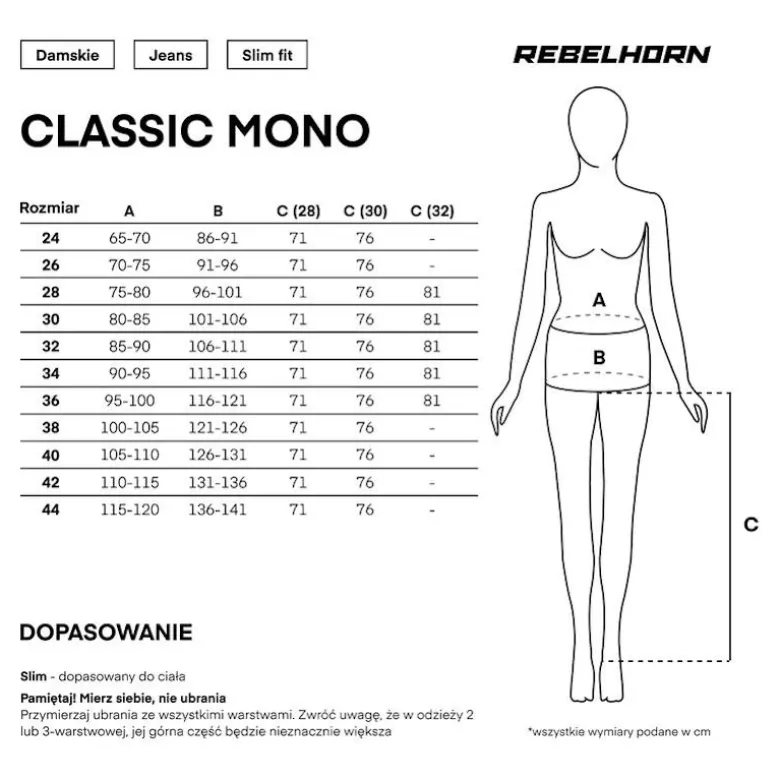 Jeansy motocyklowe damskie REBELHORN CLASSIC MONOLAYER LADY WASHED BLUE niebieski