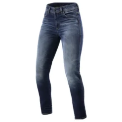 Jeansy motocyklowe damskie REVIT MARLEY LADY MEDIUM BLUE USED niebieski
