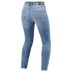 Jeansy motocyklowe damskie REVIT SHELBY 3 LADY LIGHT BLUE VINTAGE niebieski