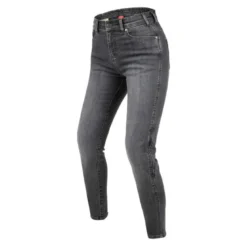 Jeansy motocyklowe damskie REBELHORN CLASSIC III LADY SKINNY FIT WASHED GREY szary
