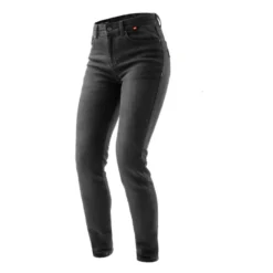 Jeansy motocyklowe damskie REBELHORN BRONCO MONOLAYER LADY WASHED BLACK czarny