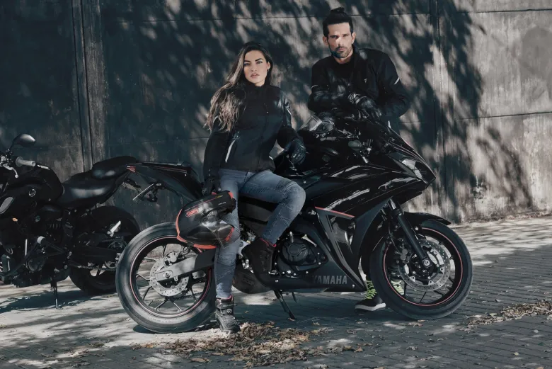 Jeansy motocyklowe damskie SHIMA JESS BLUE niebieski