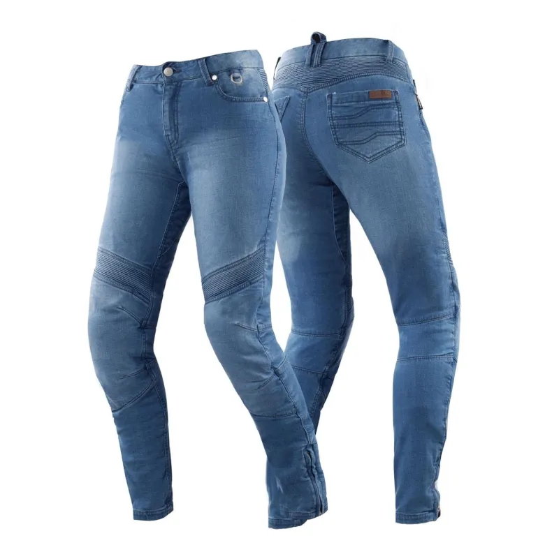 Jeansy motocyklowe damskie SHIMA JESS BLUE niebieski