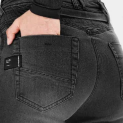 Jeansy motocyklowe damskie SHIMA ZENITH LADY BLACK czarny
