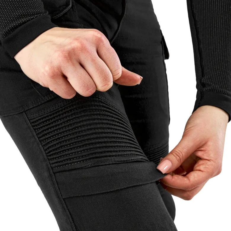 Jeansy motocyklowe damskie SHIMA GIRO 3.0 LADY BLACK czarny