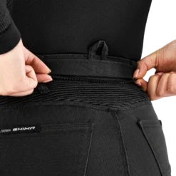 Jeansy motocyklowe damskie SHIMA GIRO 3.0 LADY BLACK czarny