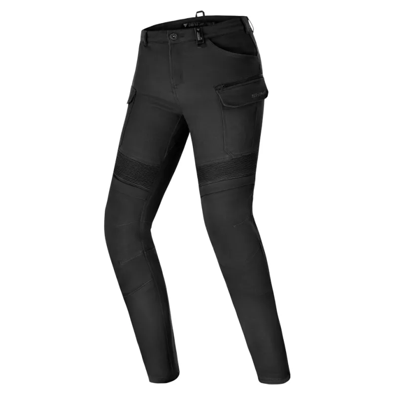 Jeansy motocyklowe damskie SHIMA GIRO 3.0 LADY BLACK czarny