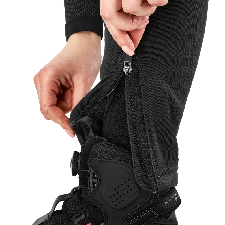 Jeansy motocyklowe damskie SHIMA GIRO 3.0 LADY BLACK czarny