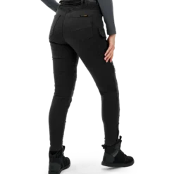 Jeansy motocyklowe damskie SHIMA GIRO 3.0 LADY BLACK czarny