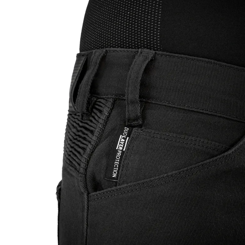 Jeansy motocyklowe damskie SHIMA GIRO 3.0 LADY BLACK czarny