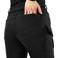 Jeansy motocyklowe damskie SHIMA GIRO 3.0 LADY BLACK czarny