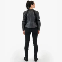 Jeansy motocyklowe damskie SHIMA FLEXX LADY BLACK czarny