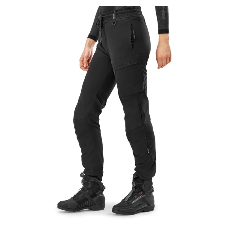 Jeansy motocyklowe damskie SHIMA JOGGSY LADY BLACK czarny