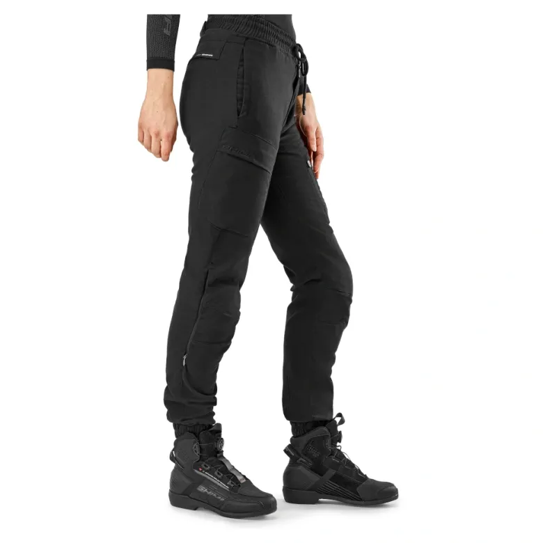 Jeansy motocyklowe damskie SHIMA JOGGSY LADY BLACK czarny
