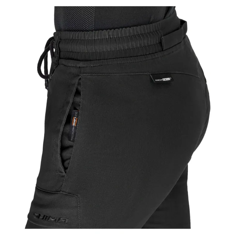 Jeansy motocyklowe damskie SHIMA JOGGSY LADY BLACK czarny