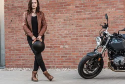 Jeansy motocyklowe damskie SHIMA JESS BLACK czarny
