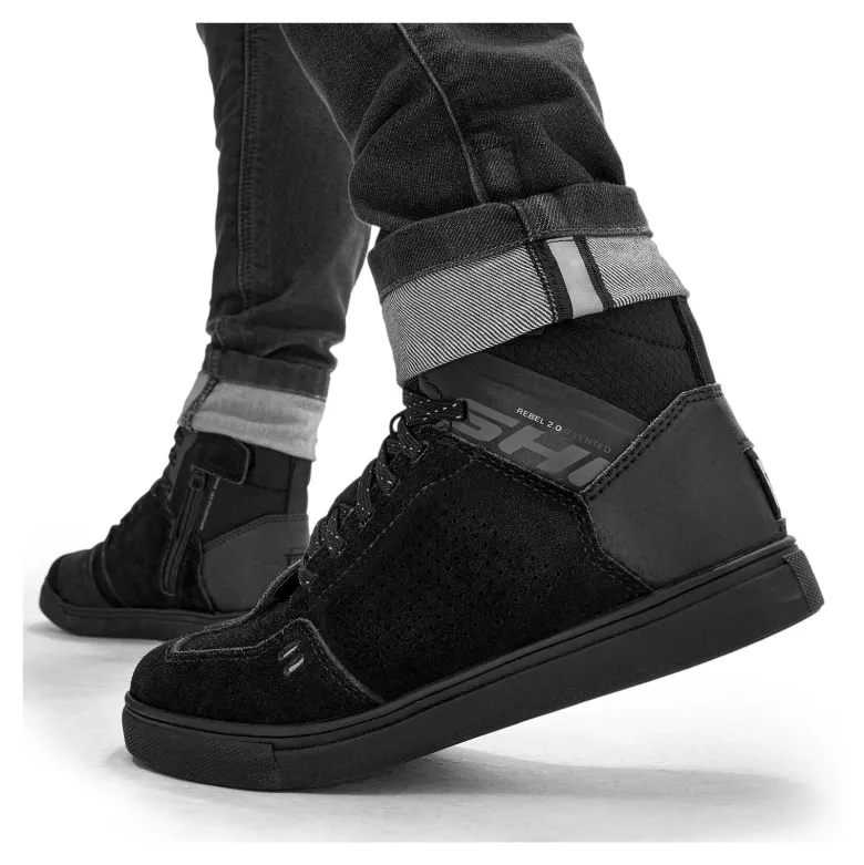 Jeansy motocyklowe damskie SHIMA RIDGE LADY BLACK czarny
