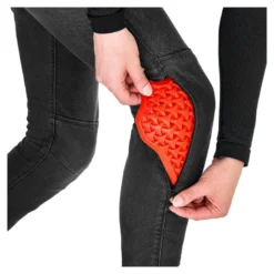 Jeansy motocyklowe damskie SHIMA RIDGE LADY BLACK czarny