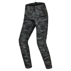 Jeansy motocyklowe damskie SHIMA GIRO 3.0 LADY CAMO szary czarny