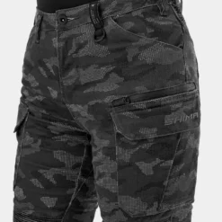 Jeansy motocyklowe damskie SHIMA GIRO 3.0 LADY CAMO szary czarny